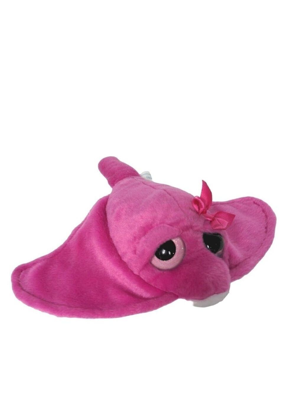 Wishpets Pink Stingray Mantaray Plush Stuffed Animal 12.5"